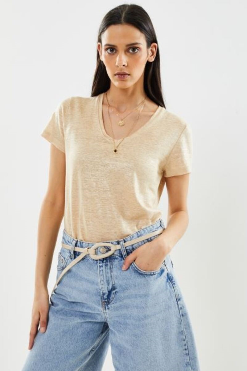 T-SHIRT ADELLE - COLOR BEIGE
